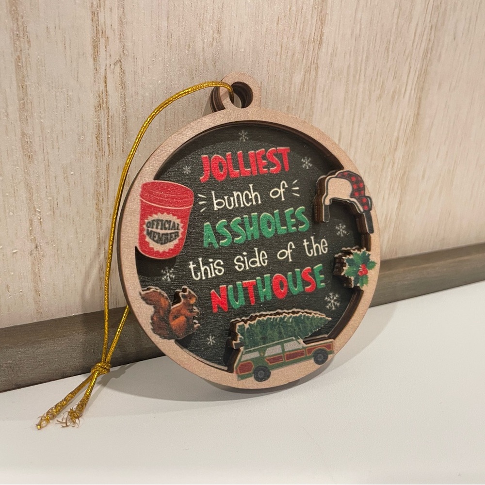 Christmas Vacation Wooden Ornament